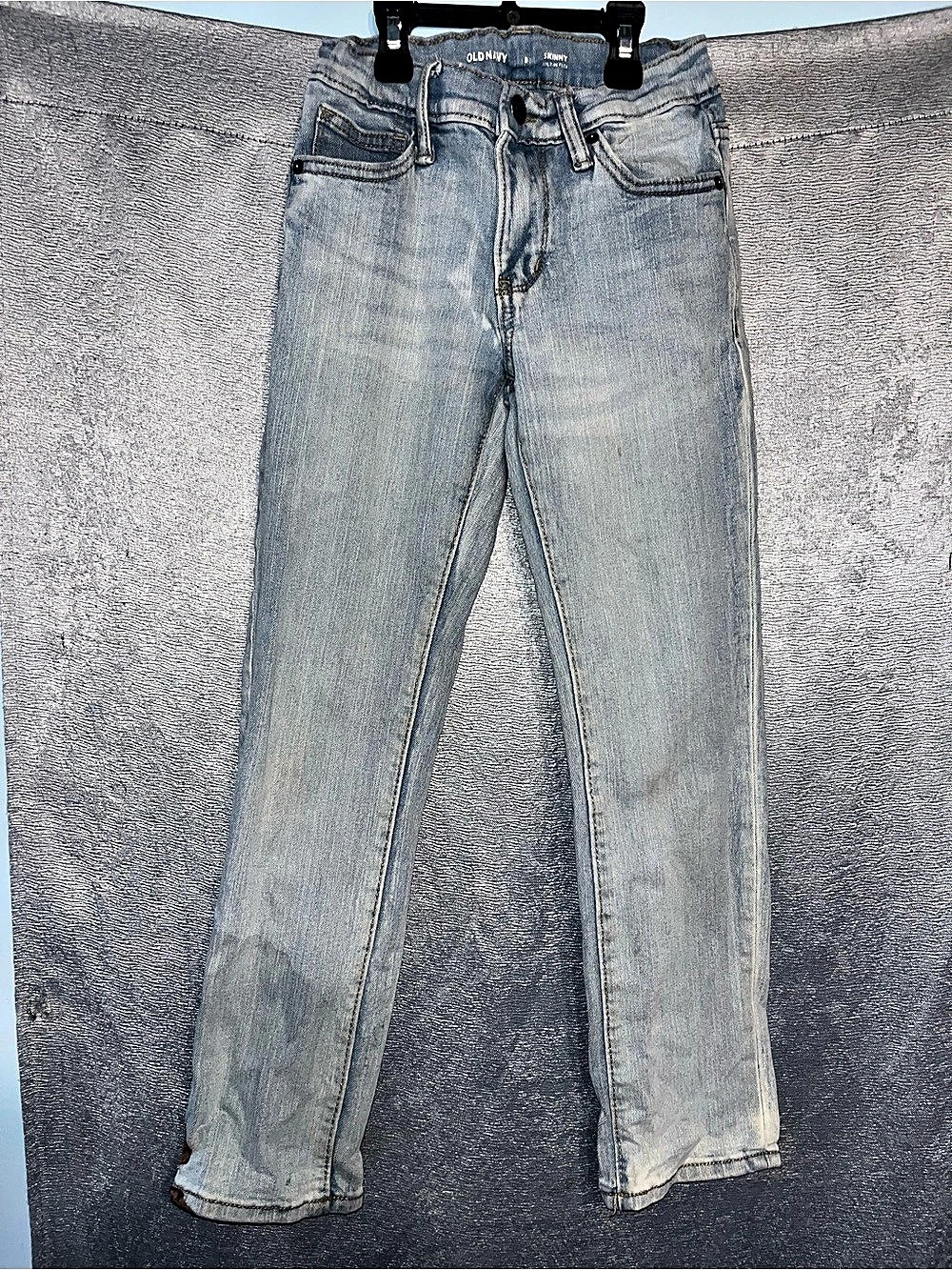 Old Navy Skinny Built-In Flex Jeans Blue Waist 8